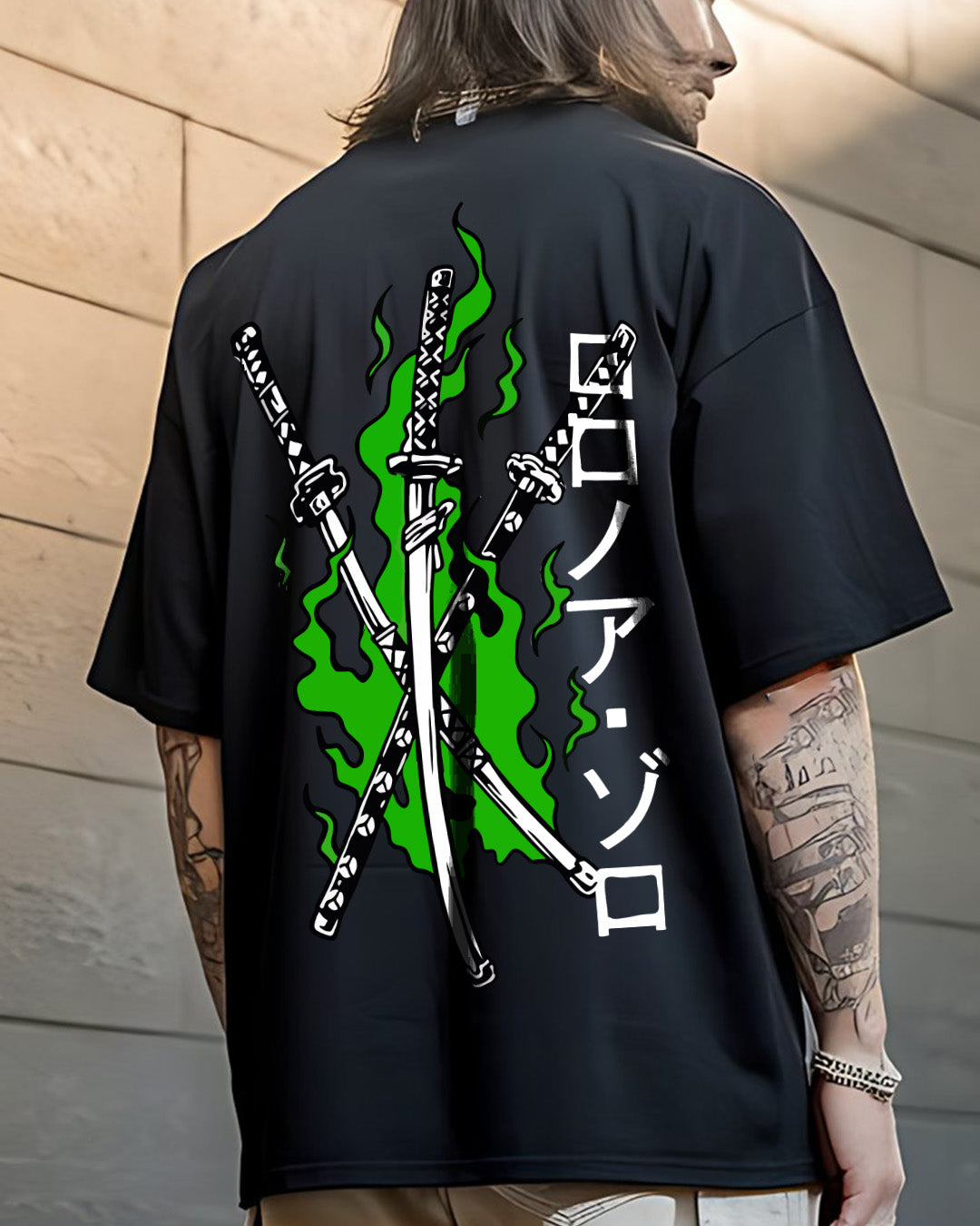 Zoro 3 Swords Style Oversized Tee